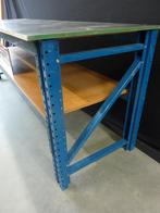 Zware werkbank / werktafel inpaktafel 80x285cm stalen frame, Gebruikt, Handelsonderneming Hendriksen, Ophalen of Verzenden, 170 cm of meer