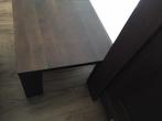 Hoek-/bijzet-/salontafel massief noten 70x70x44 cm NIEUW, Ophalen, 50 tot 100 cm, Vierkant, Nieuw