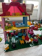 Lego Duplo huis, trein, dierentuin, café, Ophalen of Verzenden, Gebruikt, Duplo
