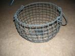 brocant mooi metalen mand 20x25cm, Antiek en Kunst, Curiosa en Brocante, Ophalen