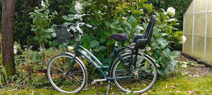 Gazelle Moederfiets incl. Kinderzitje en afnb. Mand., Fietsen en Brommers, Overige Fietsen en Brommers, Gebruikt, Ophalen