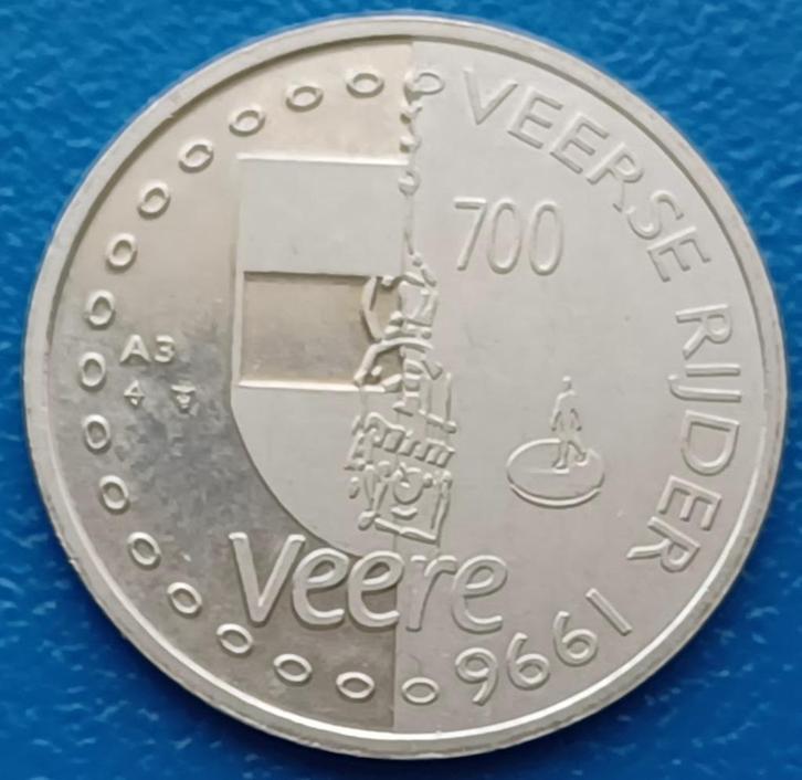 Penning Veere - Veerse Rijder 1996, Postzegels en Munten, Penningen en Medailles, Overige materialen, Nederland, Verzenden