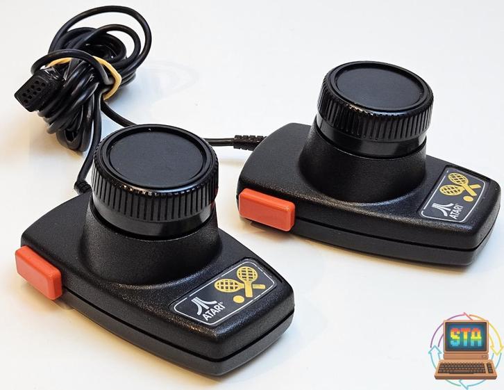 Atari CX30 Paddle Controllers voor Atari 2600 Werkend Getest, Spelcomputers en Games, Spelcomputers | Atari, Zo goed als nieuw