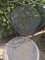 Franse Bistro set gietijzer / marmer, Ophalen, Gebruikt, Overige materialen, 2 zitplaatsen