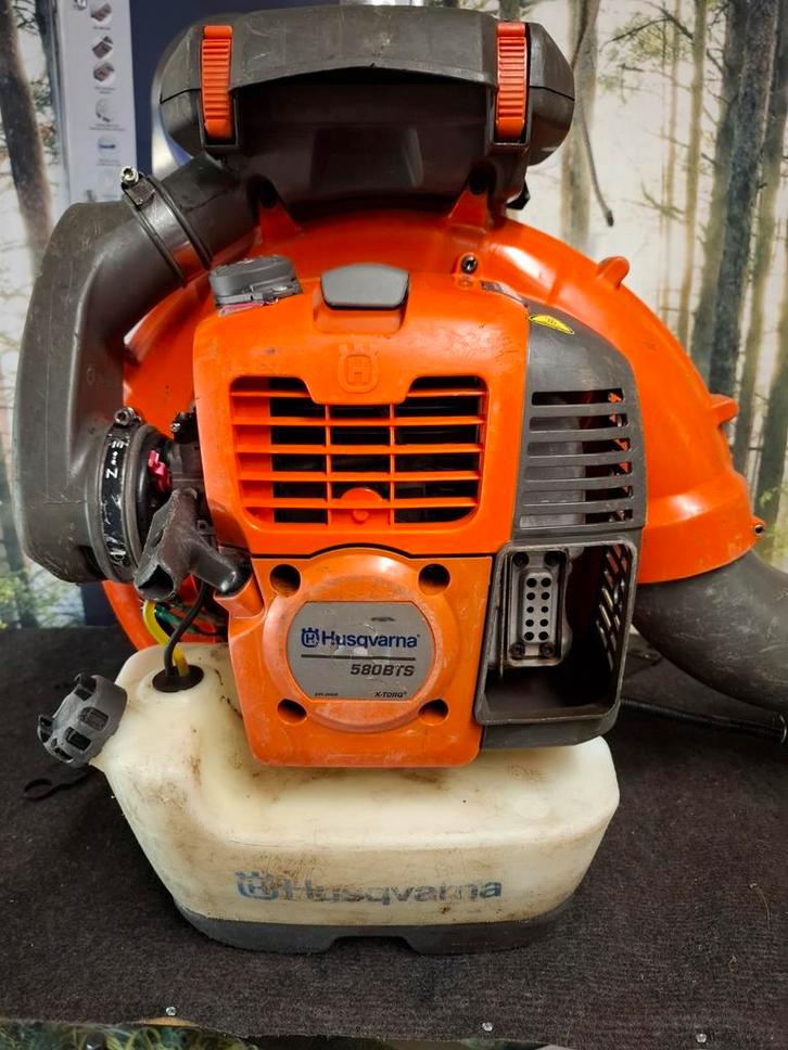 Husqvarna bladblazer 580 bts, Tuin en Terras, Bladblazers, Gebruikt, Ruggedragen, Benzine, Ophalen