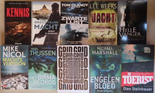 Grote stapel actiethrillers; in 1 koop slechts € 10,00, Boeken, Thrillers, Gelezen, Ophalen of Verzenden
