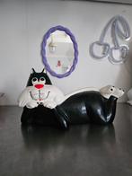 Vintage Sylvester Kat Spaarpot Keramiek, Ophalen of Verzenden, Gebruikt, Overige materialen, Dierenbeeld