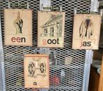 KLEINE OUDE SCHOOLPLAAT, Antiek en Kunst, Antiek | Schoolplaten, Ophalen of Verzenden