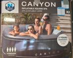 JACUZZI opblaasbaar NETSPA CANYON 4 persoons, Tuin en Terras, Bubbelbaden en Hottubs, Ophalen, Zo goed als nieuw, Grondzeil, Opblaasbaar
