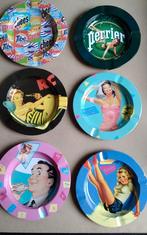 6 Retro metaal asbakken, Verzamelen, Retro, Ophalen of Verzenden, Huis en Inrichting