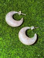 Zilveren Halve Maan Oorringen - Nieuw & Glanzend!, Sieraden, Tassen en Uiterlijk, Ophalen of Verzenden, Nieuw, Zilver, Knopjes of Stekers