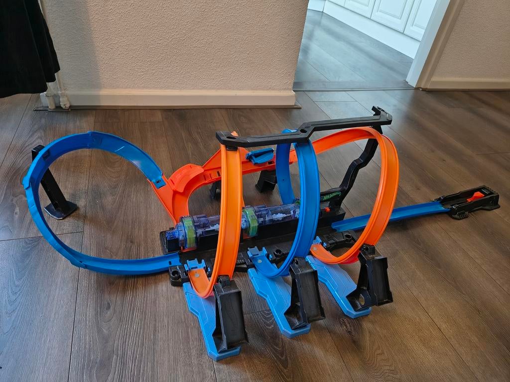 Hot Wheels Action Kurkentrekker Racebaan, Kinderen en Baby's, Speelgoed | Racebanen, Ophalen, Racebaan, Zo goed als nieuw, Hot Wheels