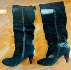 Damers hoge laarzen/ pumps , zeemleer maat 39 ZGAN, Hoge laarzen, Zwart, Ophalen of Verzenden, Zo goed als nieuw