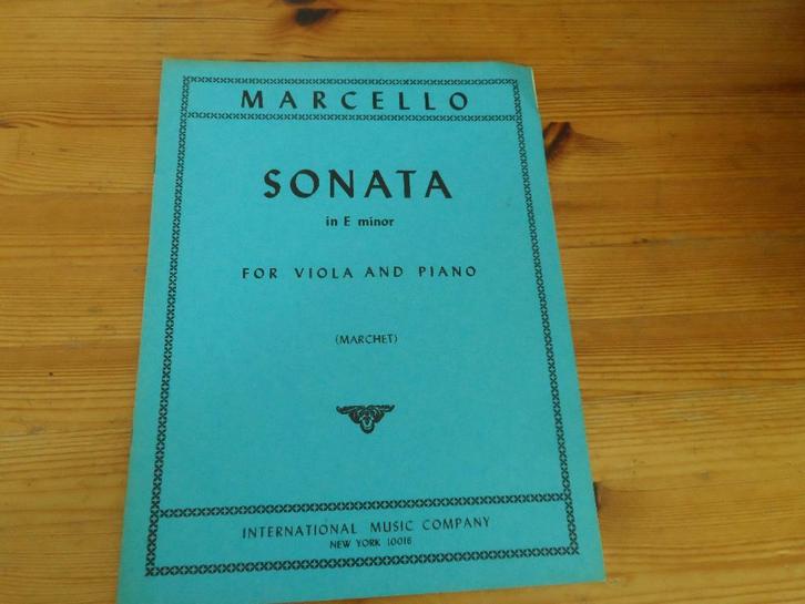 Marcello - sonaten, Muziek en Instrumenten, Bladmuziek, Gebruikt, Artiest of Componist, Klassiek, Piano, Hobo, Viool of Altviool