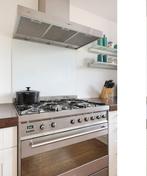 Mooi groot SMEG fornuis (gasfornuis), oven en afzuigkap, Ophalen, 60 cm of meer, Zo goed als nieuw, Gas