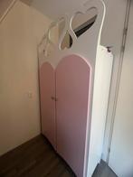 Roze/Witte Kinderkledingkast met Hartjes, Kinderen en Baby's, Kinderkamer | Commodes en Kasten, 50 tot 70 cm, 105 cm of meer, Ophalen of Verzenden