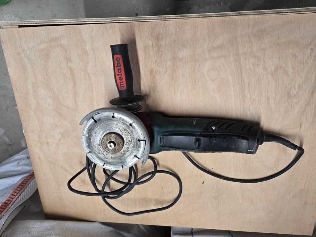 Metabo Haakse Slijpmachine 1400 watt, Ophalen of Verzenden, Gebruikt, 700 tot 1000 watt, Haakse handslijpmachine