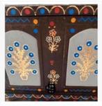 Voor kunst of sieraden kist, bekleed, op pootjes, bijzonder, Minder dan 50 cm, 50 tot 100 cm, Ophalen of Verzenden, Zo goed als nieuw