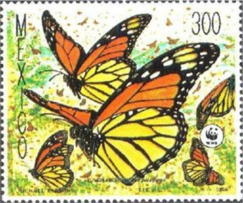 1988 Mexico  Fauna Insecten Vlinders wwf, Postzegels en Munten, Postzegels | Thematische zegels, Postfris, Dier of Natuur, Ophalen of Verzenden