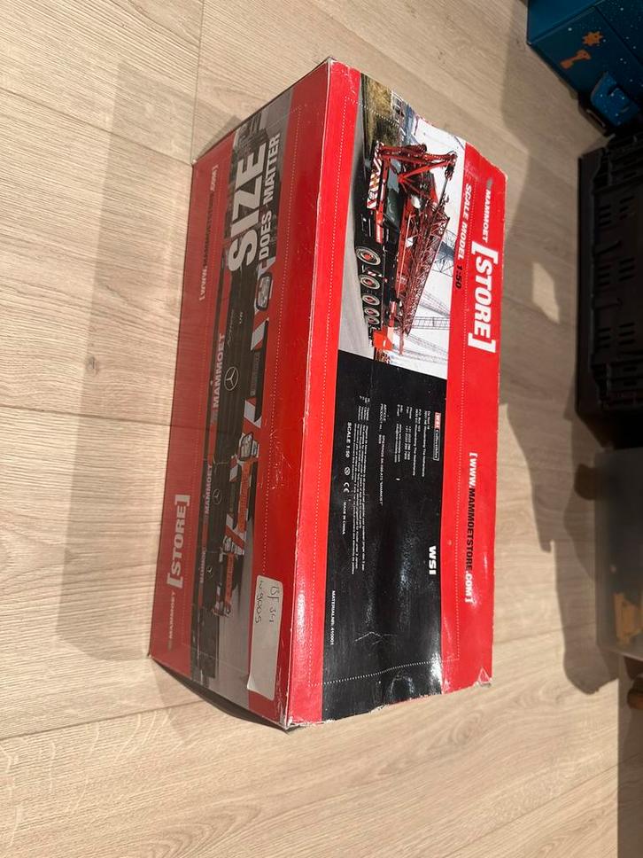 Spierings at5 torenkraan wsi, Hobby en Vrije tijd, Modelauto's | 1:50, Zo goed als nieuw, Hijskraan, Tractor of Landbouw, Wsi