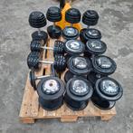 Rubber Dumbells Set 12 tot 34 kilo   nette staat, Ophalen, Zo goed als nieuw, Dumbbell