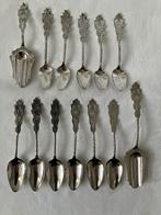 Zilveren mokka- en theelepeltjes en suikerlepels, Antiek en Kunst, Antiek | Goud en Zilver, Verzenden, Zilver