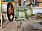 Elektromotor 220/380 V 5,4/3,0 A  1,5 hp, Doe-het-zelf en Verbouw, Motoren, Ophalen of Verzenden, Gebruikt, Elektromotor, 1400 tot 1800 rpm