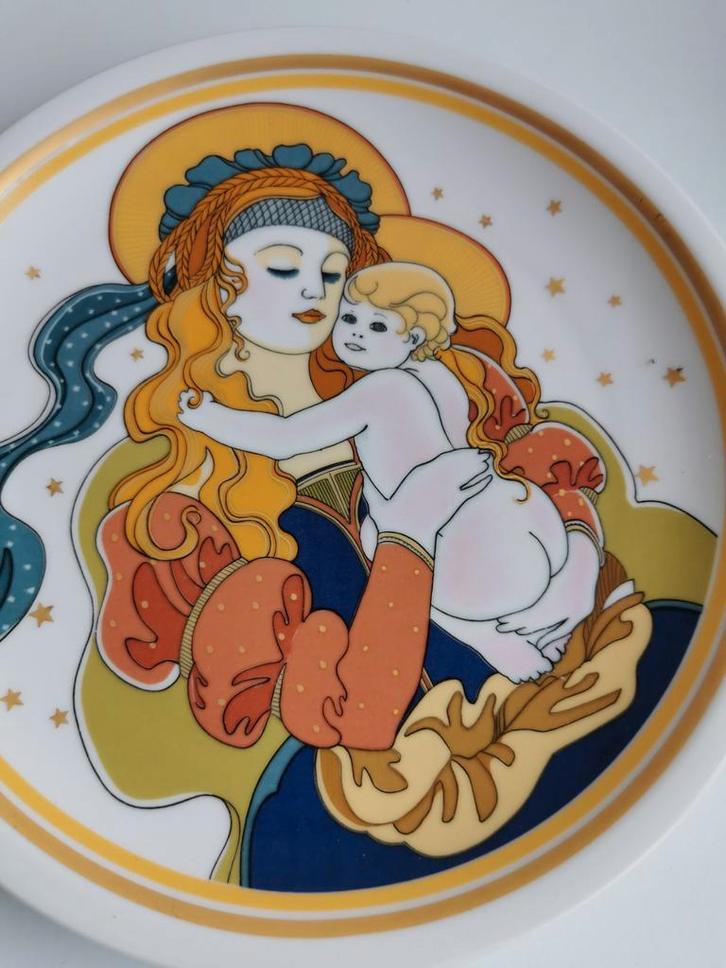 Arzberg Kerstbord 1979 - Maria en Kind, Antiek en Kunst, Antiek | Wandborden en Tegels, Ophalen of Verzenden