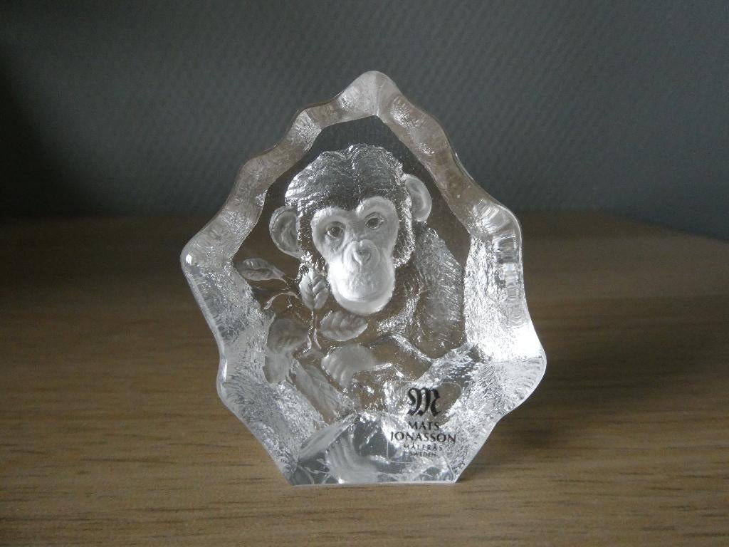 Kristal Beeldje van Mats Jonasson AAP, Verzamelen, Ophalen of Verzenden, Zo goed als nieuw, Dier