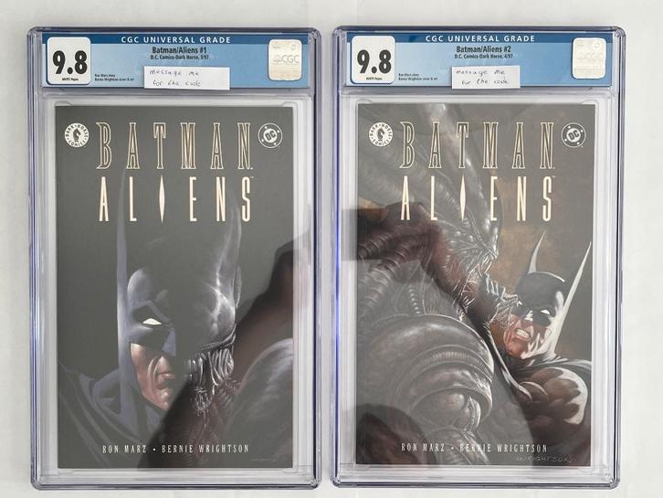 CGC Comics Batman Aliens #1 & #2 beide 9.8, Boeken, Strips | Comics, Nieuw, Meerdere comics, Amerika, Ophalen