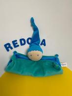 4513 difrax softdoek pop popje blauw groen klein, Ophalen of Verzenden, Zo goed als nieuw, Overige typen