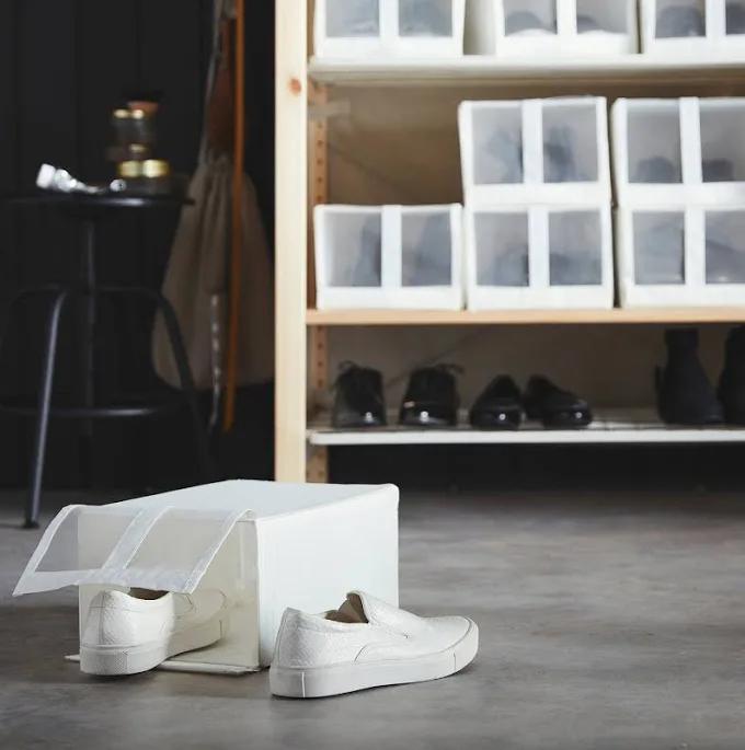 Ikea 2 stuks Skubb Schoen Opbergboxen, Huis en Inrichting, Woonaccessoires | Overige, Gebruikt, Ophalen of Verzenden