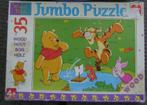 Winnie de Poeh houten puzzel 35 stukjes, Kinderen en Baby's, 10 tot 50 stukjes, Van hout, Gebruikt, Ophalen of Verzenden