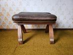 Vintage Egyptische Kamelen Voetenbank, Ophalen, Gebruikt, Bruin, Vintage