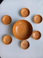 Vintage Houten Schaaltjes Set - Pindaset, Ophalen of Verzenden