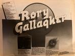 Paginagrote A4 advertentie RORY GALLAGHER tour Edenhal 1976, Ophalen of Verzenden