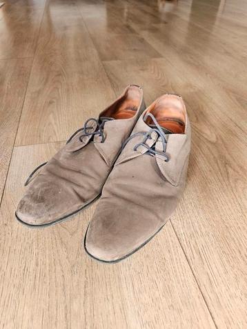 Van Lier heren schoenen maat 44 grijs nette schoenen
 beschikbaar voor biedingen