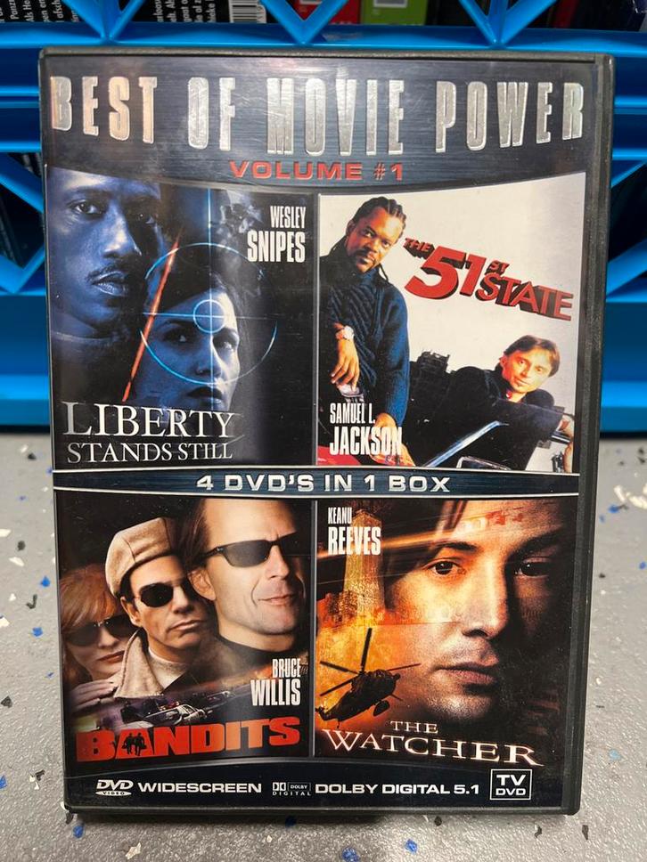 Actie DVD Box - 4 Films, Cd's en Dvd's, Dvd's | Overige Dvd's, Gebruikt, Boxset, Vanaf 16 jaar, Ophalen of Verzenden