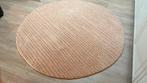 Beige/ Zalmroze rond kleed 180cm, Beige, 150 tot 200 cm, Rond, Ophalen of Verzenden