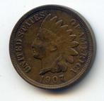 USA / Amerika 1 Cent 1907 Indiaan, Postzegels en Munten, Munten | Amerika, Verzenden, Noord-Amerika