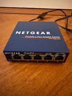 ZGAN Netgear gs105 - 5 port gigabit switch, Computers en Software, Netwerk switches, Ophalen of Verzenden, Zo goed als nieuw