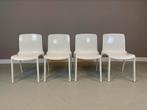 4 stapelbare Casprini stoelen “Tiffany” Marcello Ziliani, Huis en Inrichting, Vier, Kunststof, Wit, Zo goed als nieuw