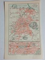 Edinburgh Plattegrond 1895 Litho, Ophalen of Verzenden