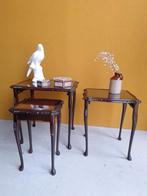 Engelse vintage Nesting tables, bijzettafeltjes, mimiset, Ophalen of Verzenden