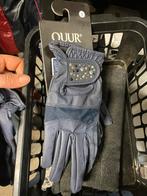 Quur paardrijhandschoenen donkerblauw strassteentjes S, Dieren en Toebehoren, Dressuur, Nieuw, Ophalen of Verzenden, Dames