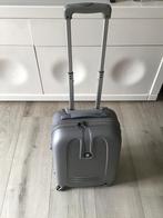 Mooi zilverkleurig Norländer koffertje op 4 wielen trolley, Zacht kunststof, Minder dan 50 cm, Ophalen of Verzenden, Uitschuifbare handgreep