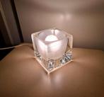 Peil & Putzler kubus lamp tafellamp ice cube glas zeer mooi, Huis en Inrichting, Lampen | Tafellampen, Ophalen, Gebruikt, Glas