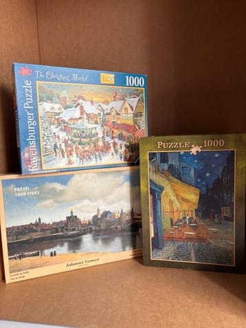 Puzzels Vermeer, Van Gogh, Ravensburger Kermis 1000 stukjes beschikbaar voor biedingen
