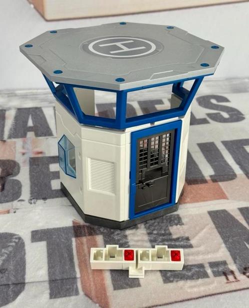 Playmobil 6919 Politie bureau toren Helikopter platform, Kinderen en Baby's, Speelgoed | Playmobil, Zo goed als nieuw, Ophalen of Verzenden