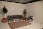 garden delight witte bank met 1 stoel #1, Tuin en Terras, 4 zitplaatsen, Gebruikt, Aluminium, Ophalen of Verzenden